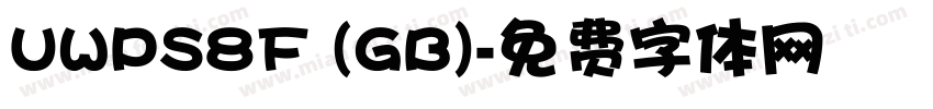 UWPS8F (GB)字体转换